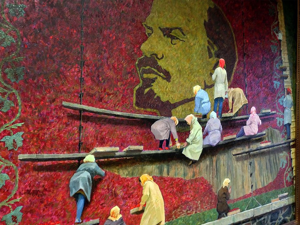 \u200bA Soviet realism painting of Lenin