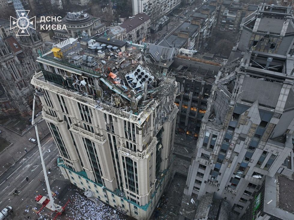 \u200bAftermath of a Russian missile attack