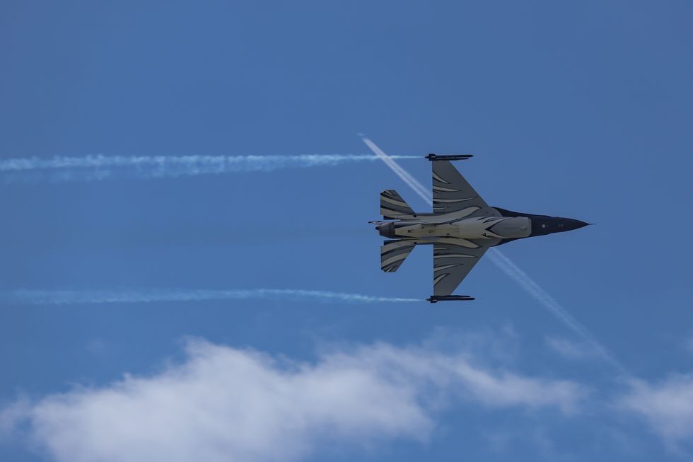 \u200bAn F-16 fighter jet