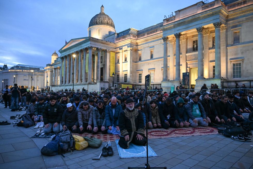\u200bAround 2,000 people attended the Trafalgar Square iftar