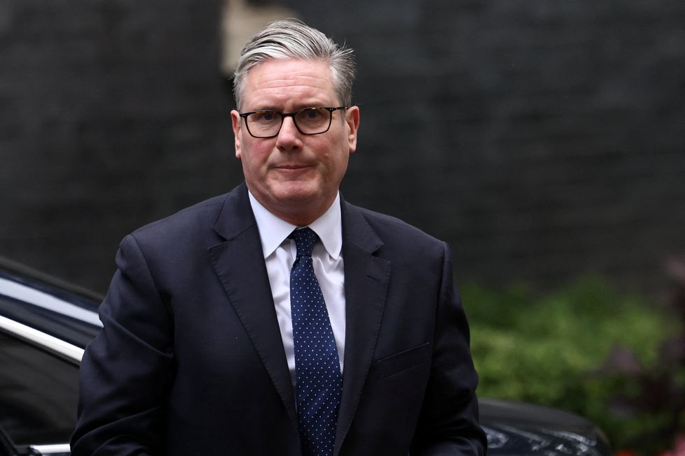 \u200bBritish Prime Minister Keir Starmer arrives to attend an emergency Cobra meeting