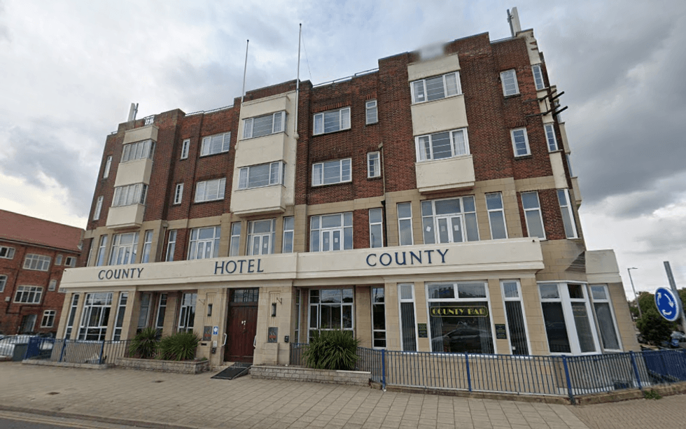 \u200bCounty Hotel in Skegness where migrants are being housed