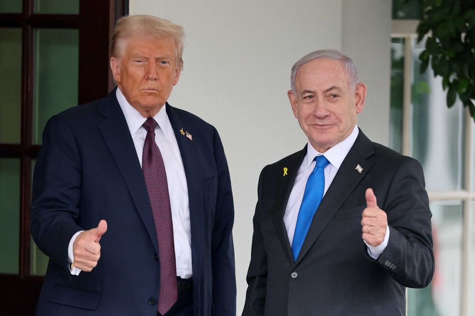 \u200bDonald Trump with  Israeli Prime Minister Benjamin Netanyahu