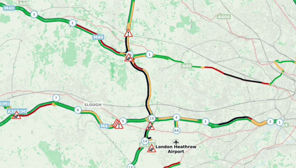 \u200bDrivers face major delays across the transport network this morning