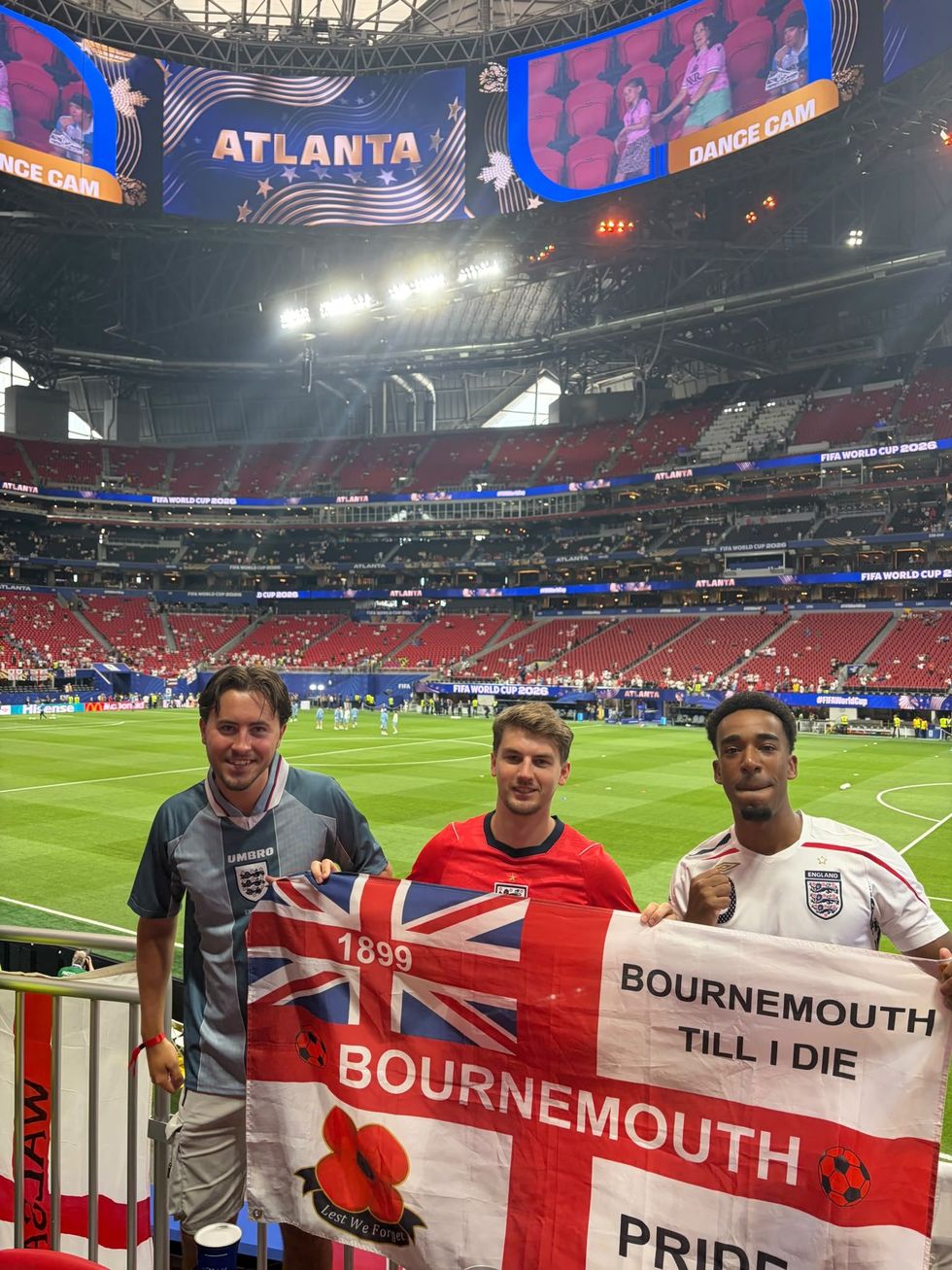 \u200bEngland fans are starting to filter in