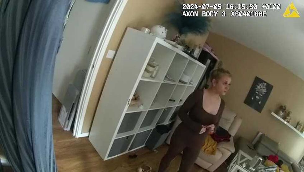 \u200bFootage was released of Lecka's arrest