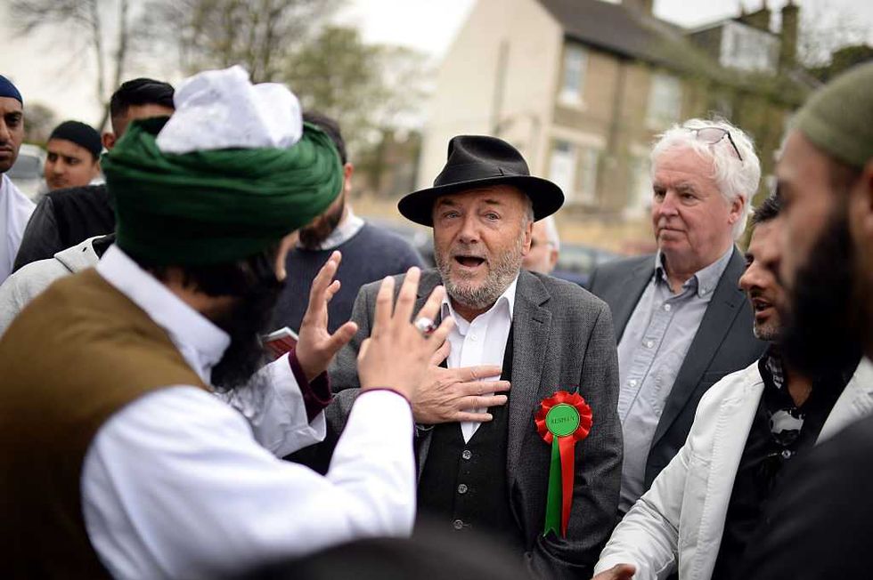 \u200bGeorge Galloway was elected in Bradford West