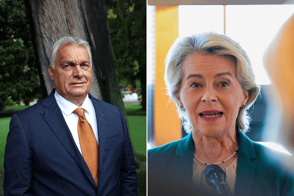 \u200bHungarian PM Viktor Orban and European Commission President Ursula Von der Leyen