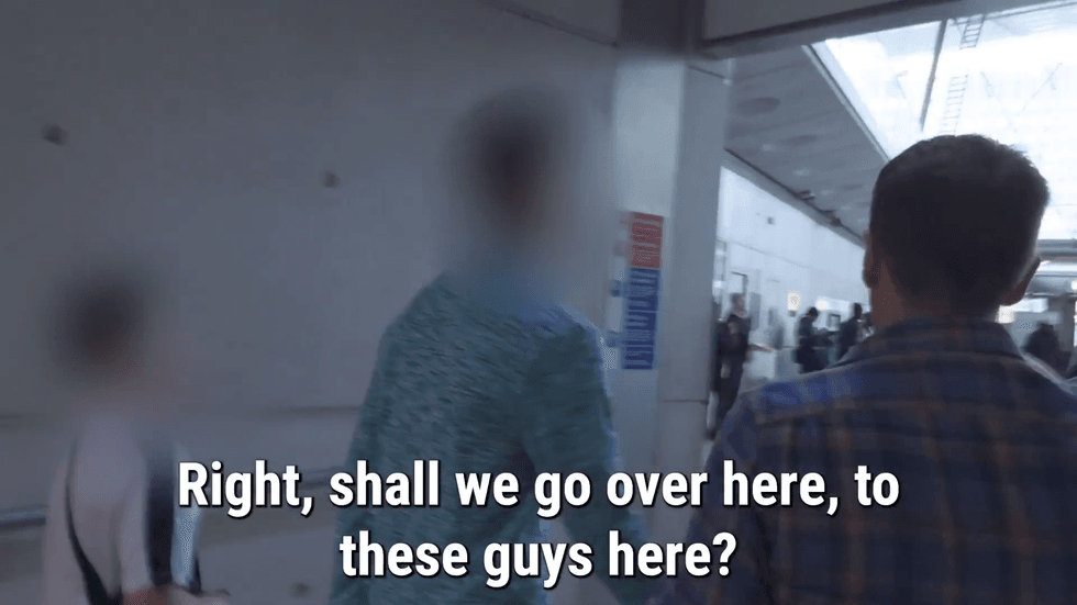 \u200bJenrick sent a free rider towards security guards