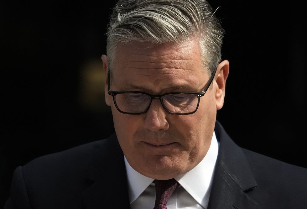 \u200bKeir Starmer struggled to keep it together while delivering his resignation speech outside No10