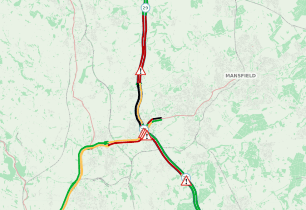 \u200bMotorists are advised to avoid the affected area during rush hour this morning