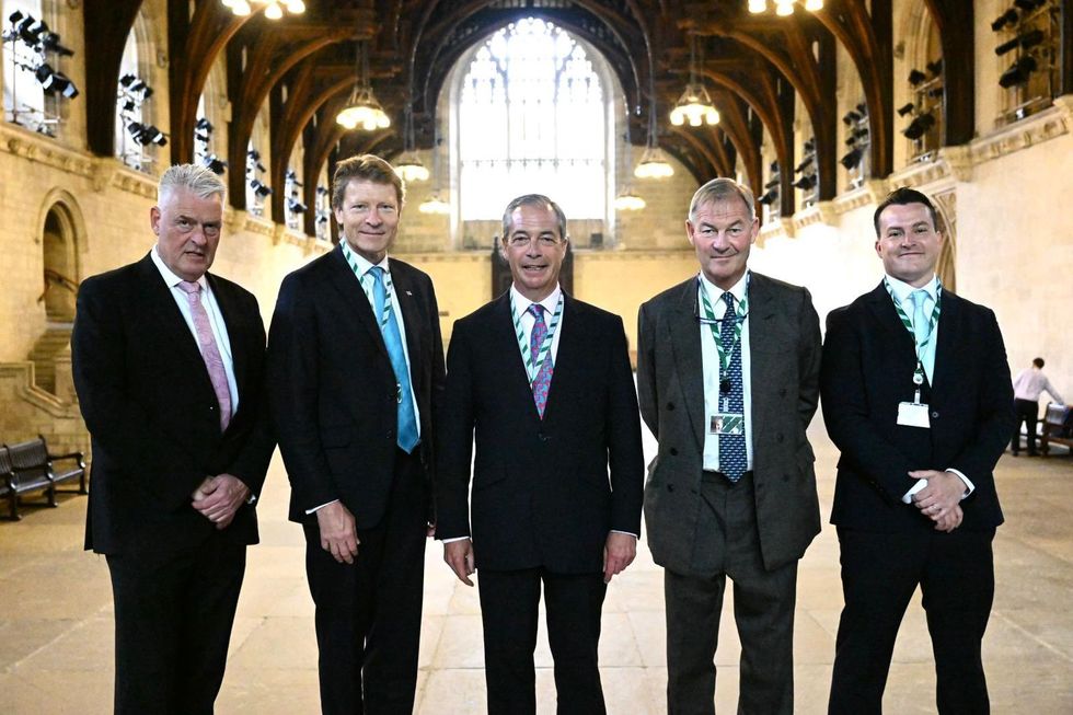 \u200bNigel Farage with Reform UK MPs
