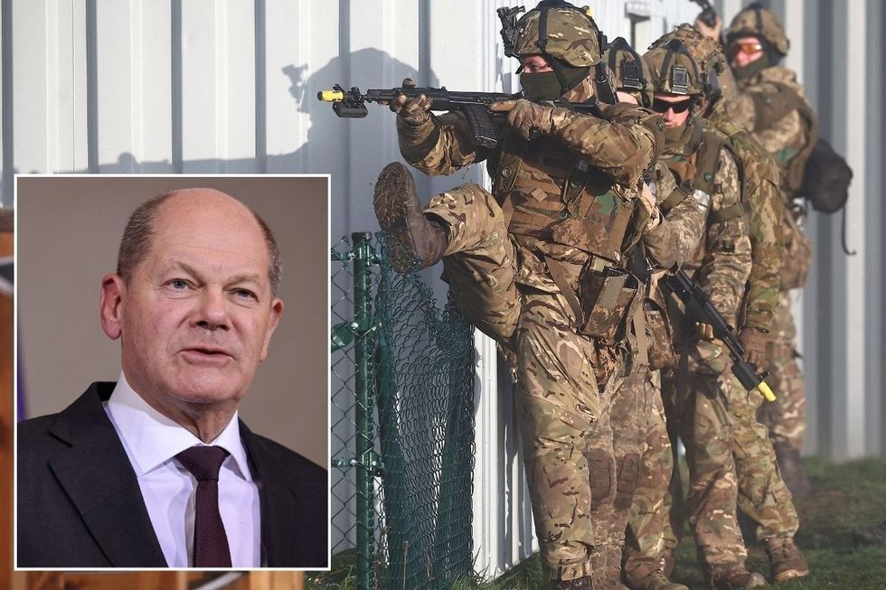 \u200bOlaf Scholz suggested UK troops were assisting Ukraine's ground campaign against Russia