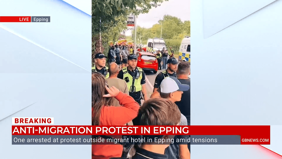 \u200bProtests broke out in Epping