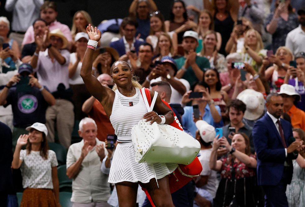 \u200bSerena Williams has crashed out of Wimbledon singles