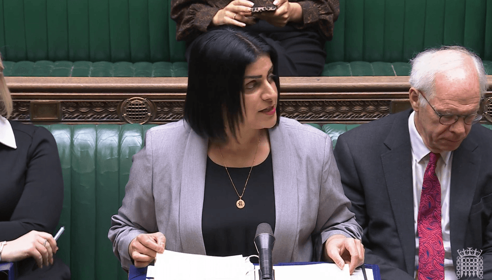 \u200bShabana Mahmood speaking in the commons earlier today