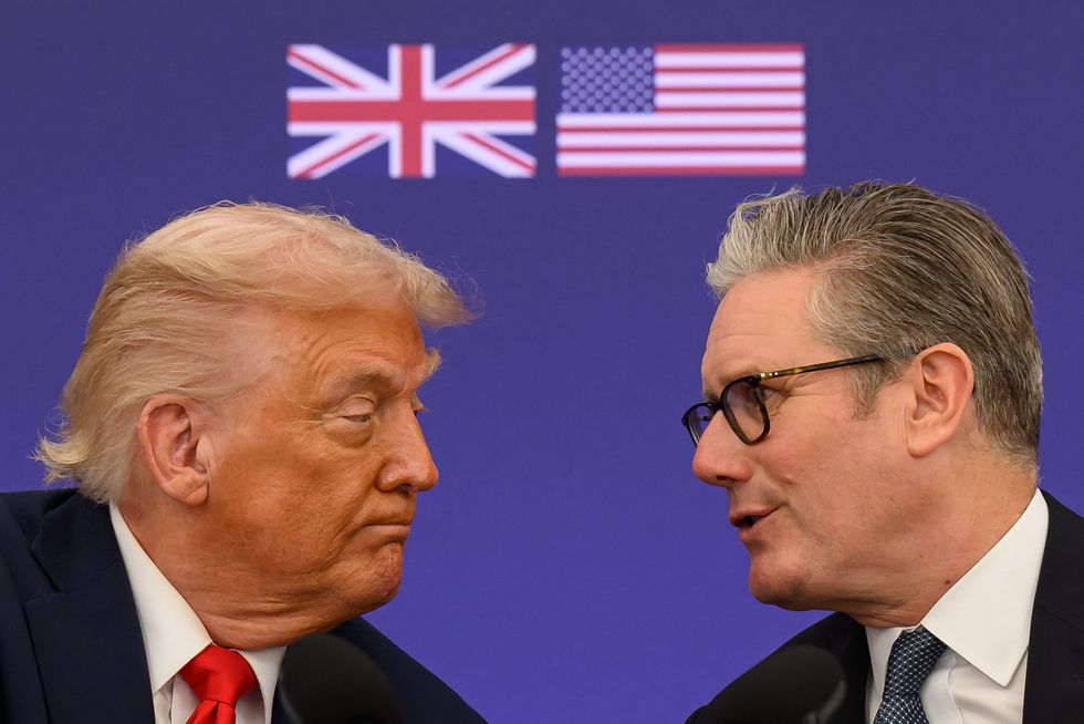 \u200bSir Keir and President Trump