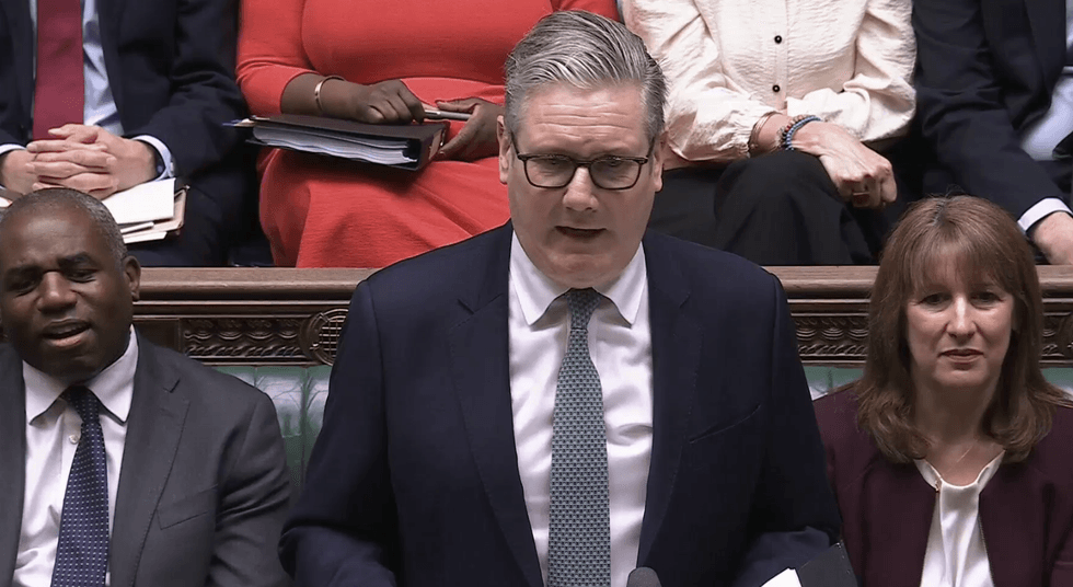 \u200bSir Keir Starmer on his feet