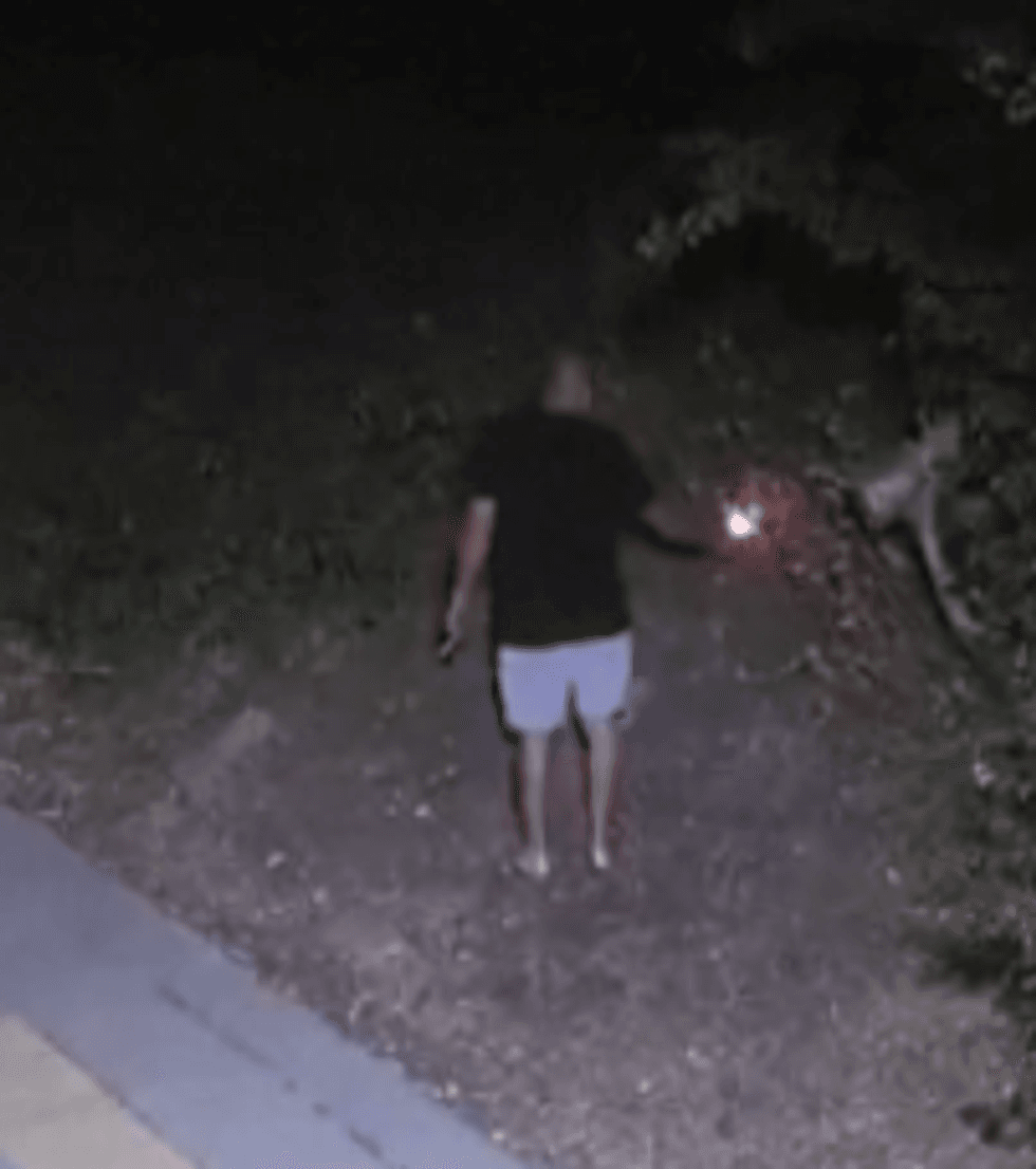 \u200bThe suspect can be seen with a lighter