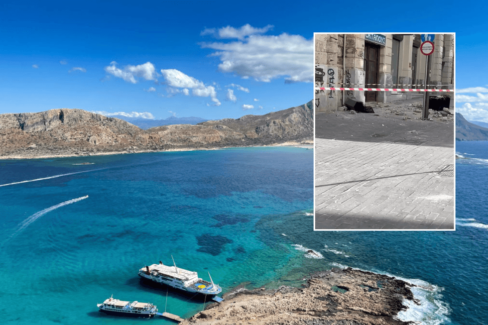\u200bThere was damage on the Greek island