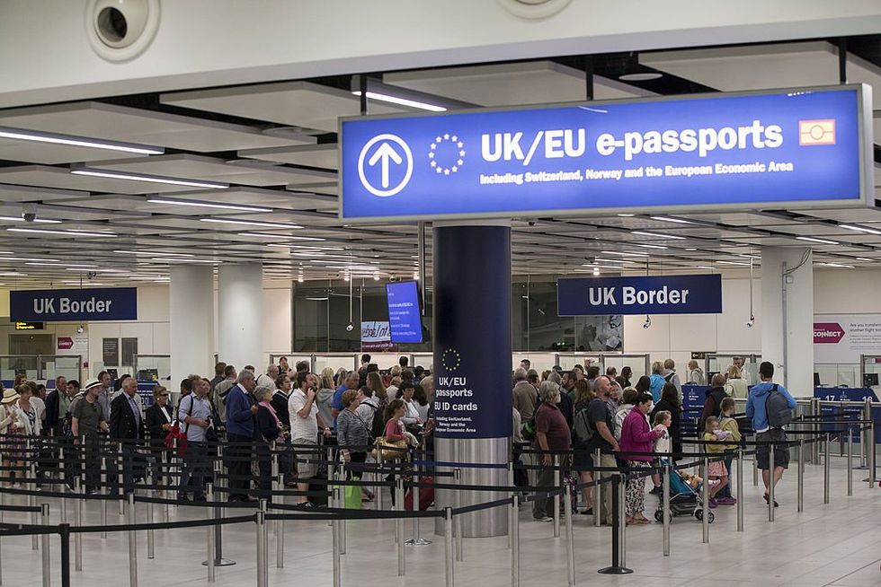 UK border control Gatwick airport