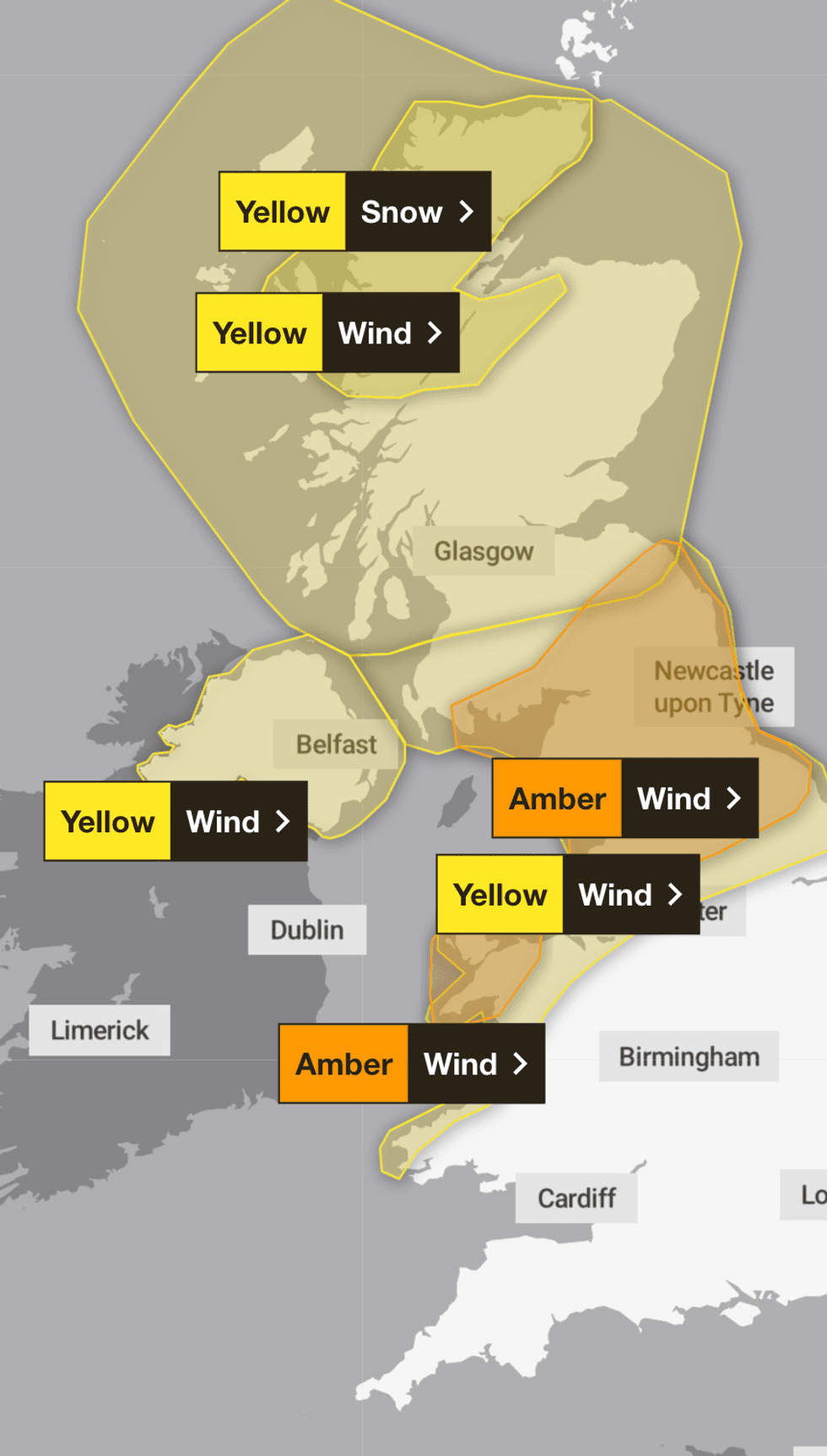 UK Weather map
