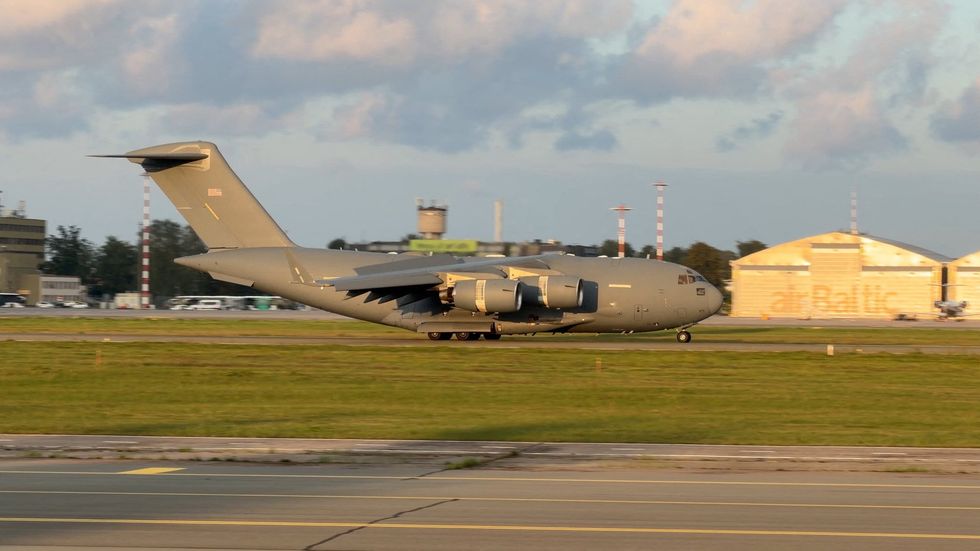 US Air Force Boeing C-17 Globemaster III transport plane