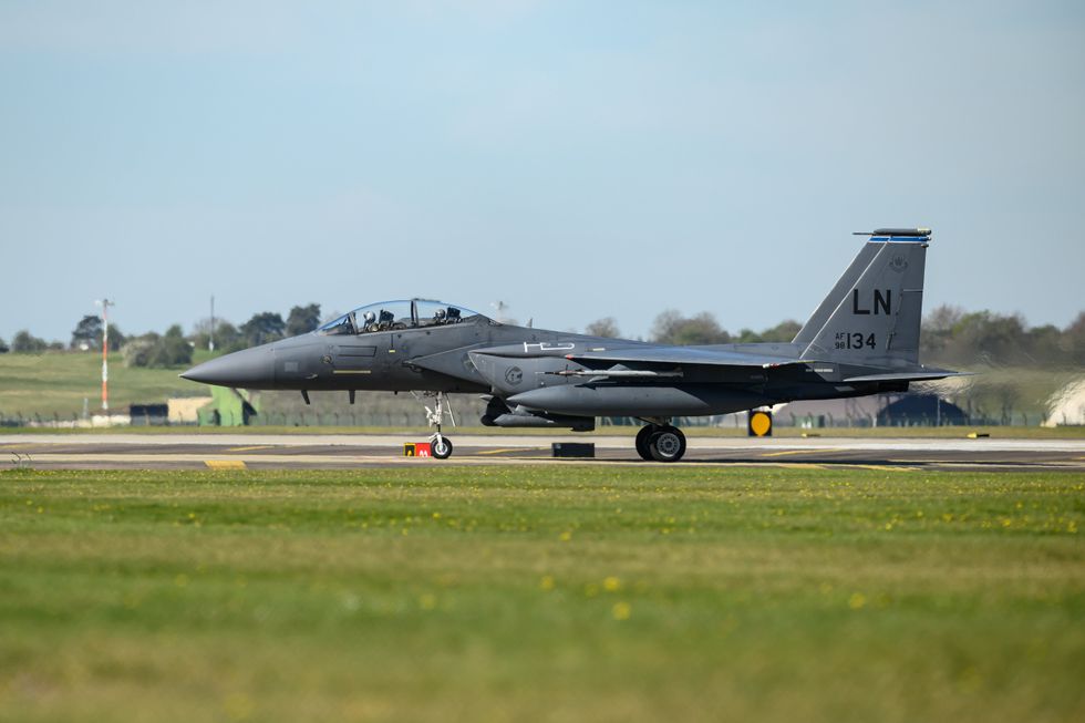 US fighter jet at RAF Lakenheath
