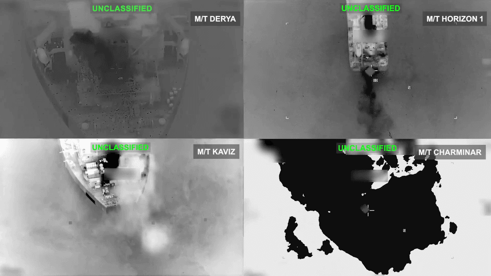US sinks five Iranian oil tankers