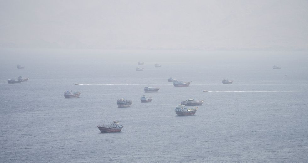 Vessels in Strait of Hormuz