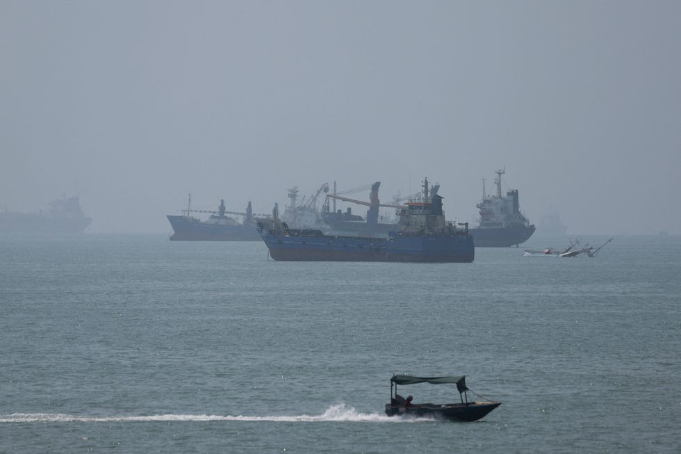 Vessels seen transiting through the Strait of Hormuz