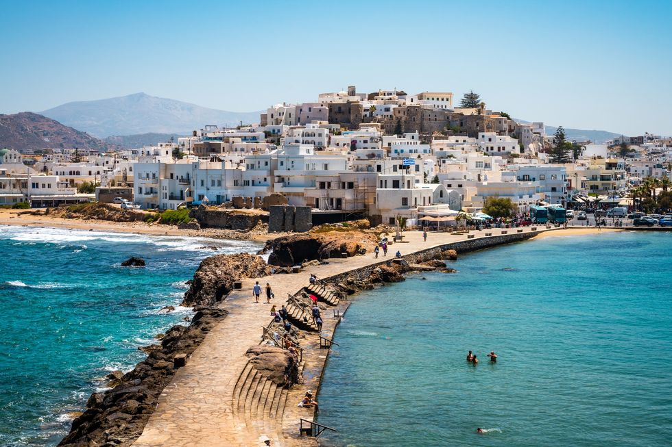 View of a town in Greece