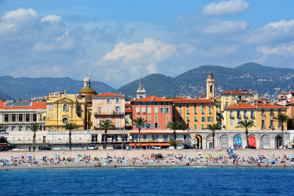 View of Nice city France