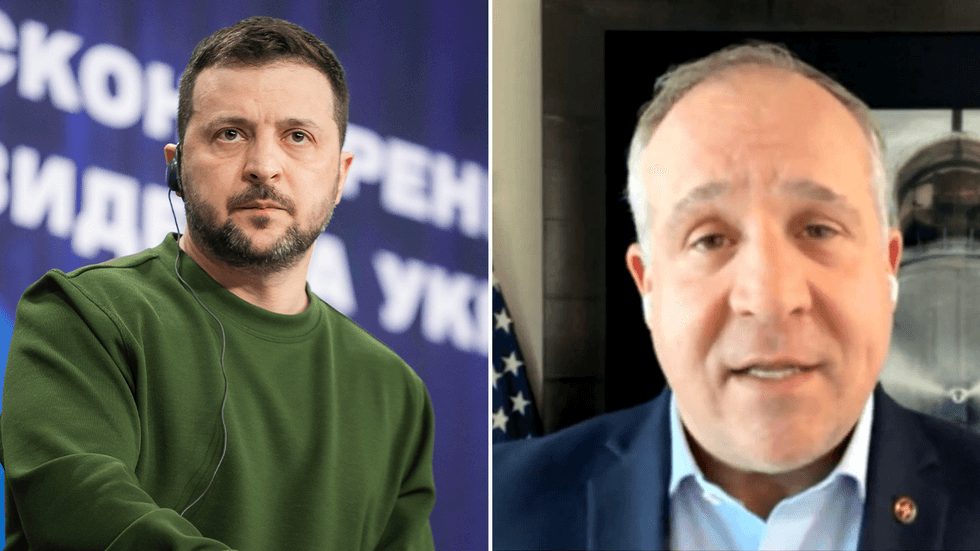 Volodymyr Zelensky and Glenn Ignazio