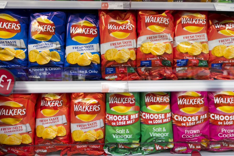Walkers crisps packet