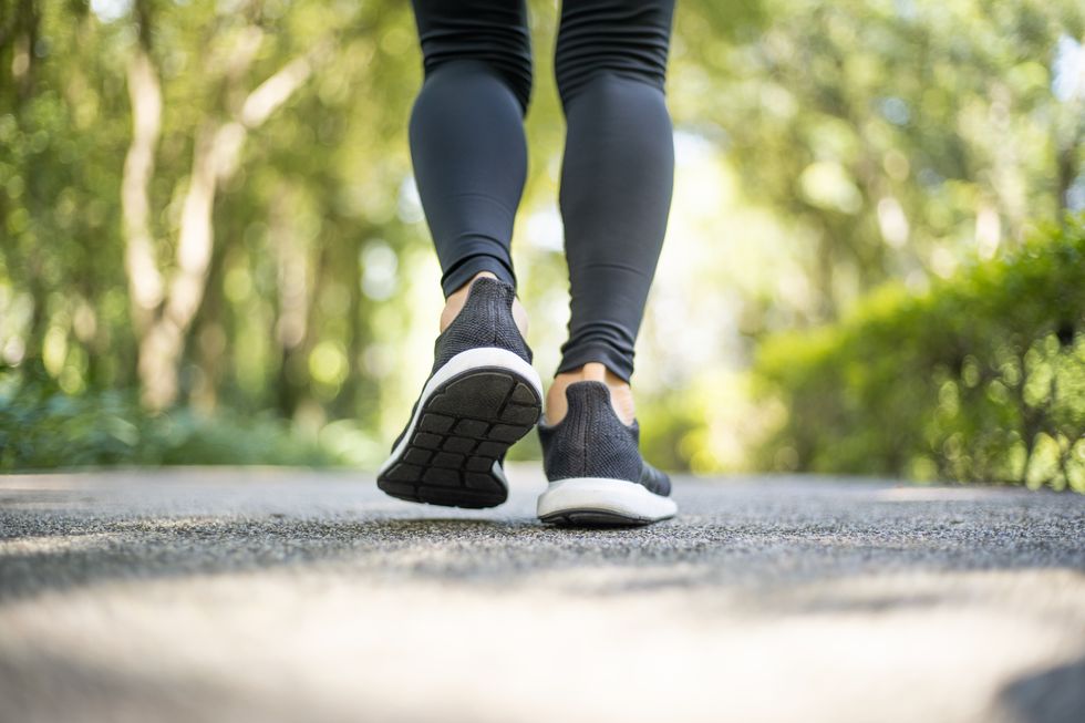 Walking stock image