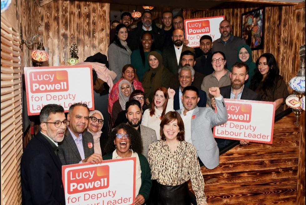 Waseem Zaffar campaigning for Lucy Powell