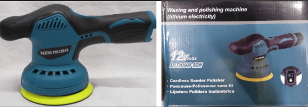 Waxing and polishing machine sold on Amazon
