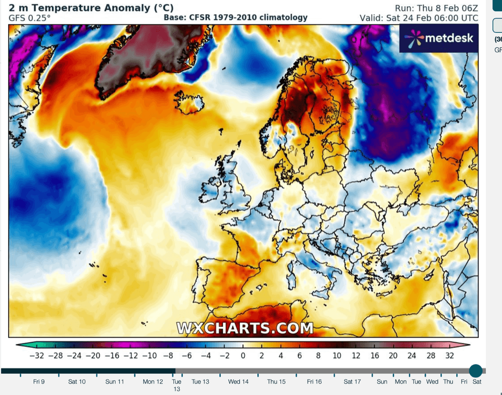Weather forecast for Europe