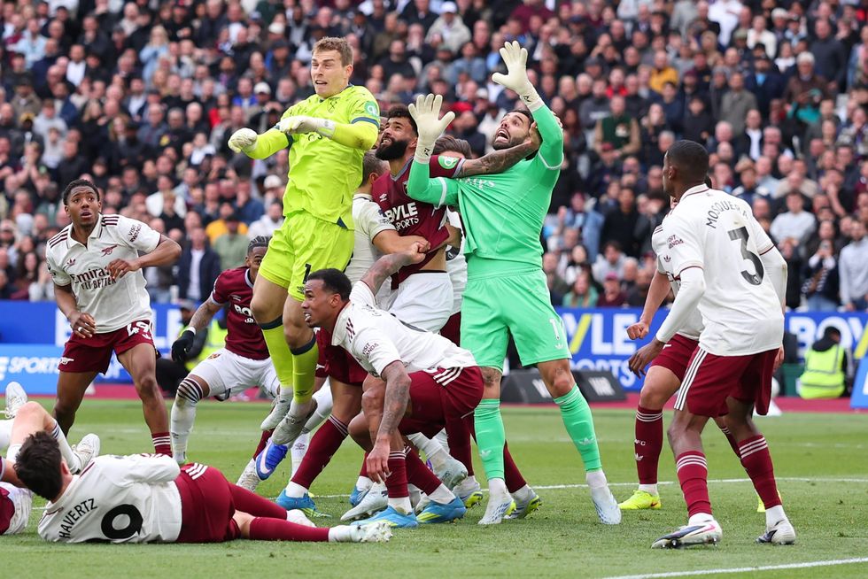 West Ham foul
