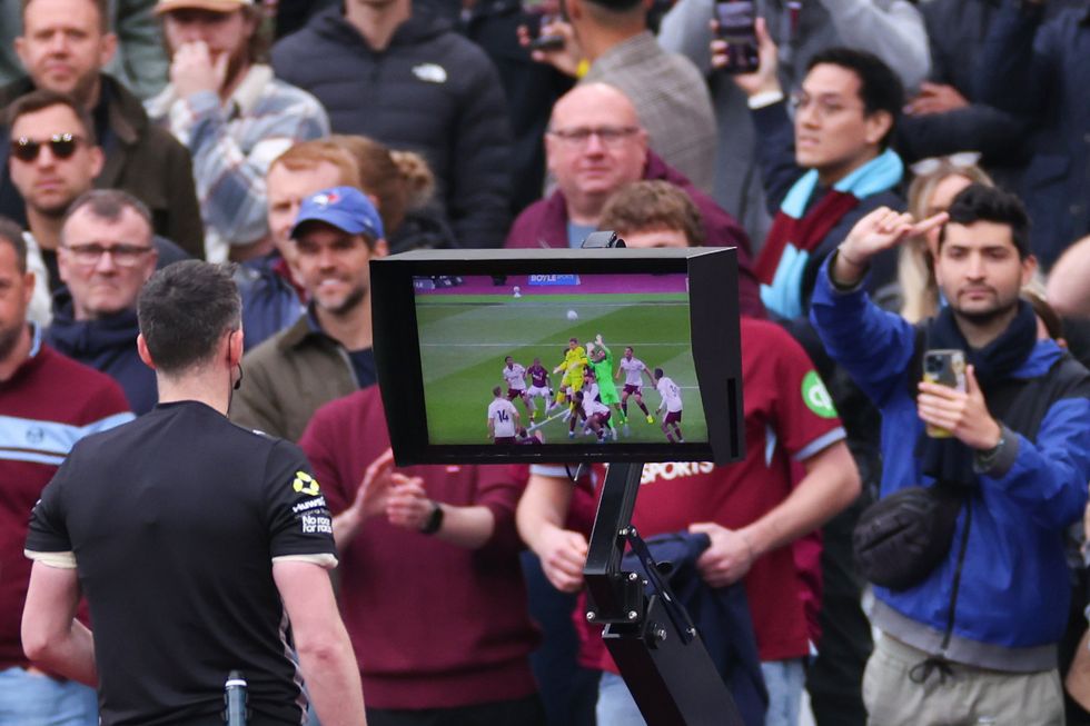 West Ham were deprived of a point in their Premier League showdown with Arsenal on Sunday