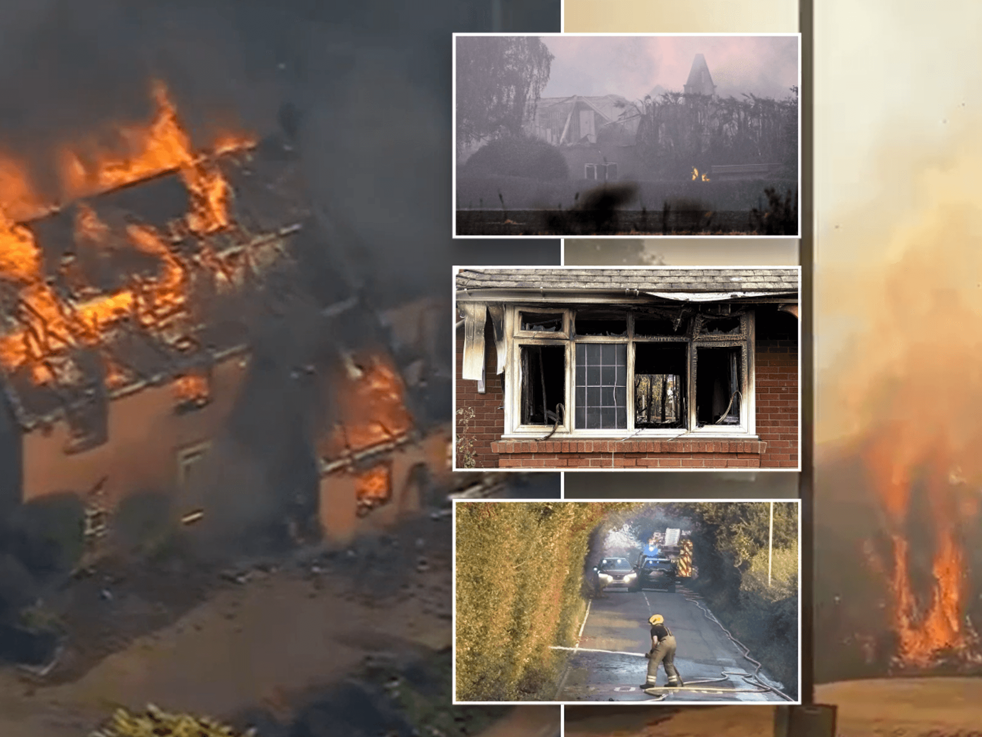 West Midlands fires collage