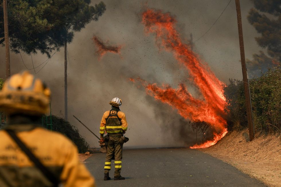 Wildfire near Madrid