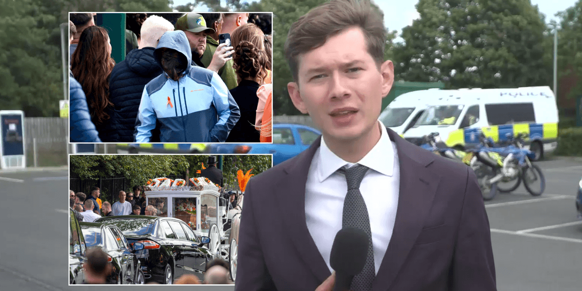 Will Godley forced to flee A66 crash victim funeral in Middlesbrough as GB News crew accosted by balaclava-clad men
