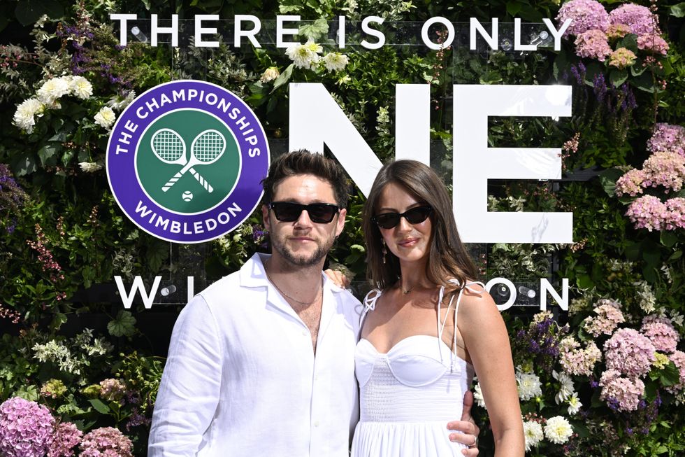Wimbledon Day One: Niall Horan and Amelia Woolley