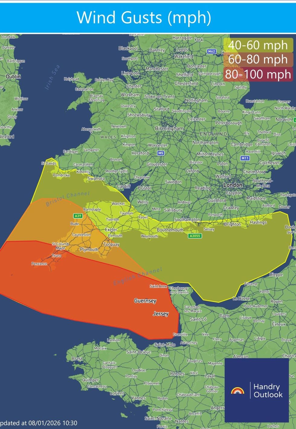 Wind map