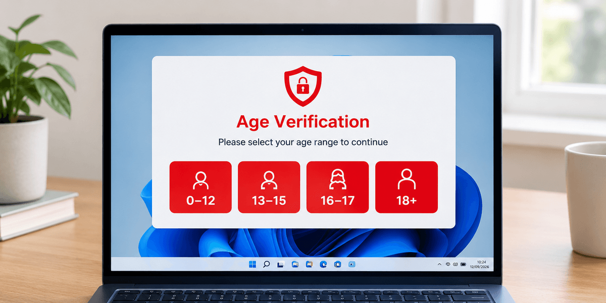 Windows 11 adds new age verification in UK, but Microsoft promises not to share your actual birthday