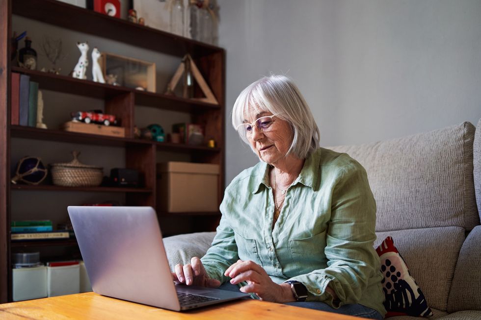 Woman at laptop