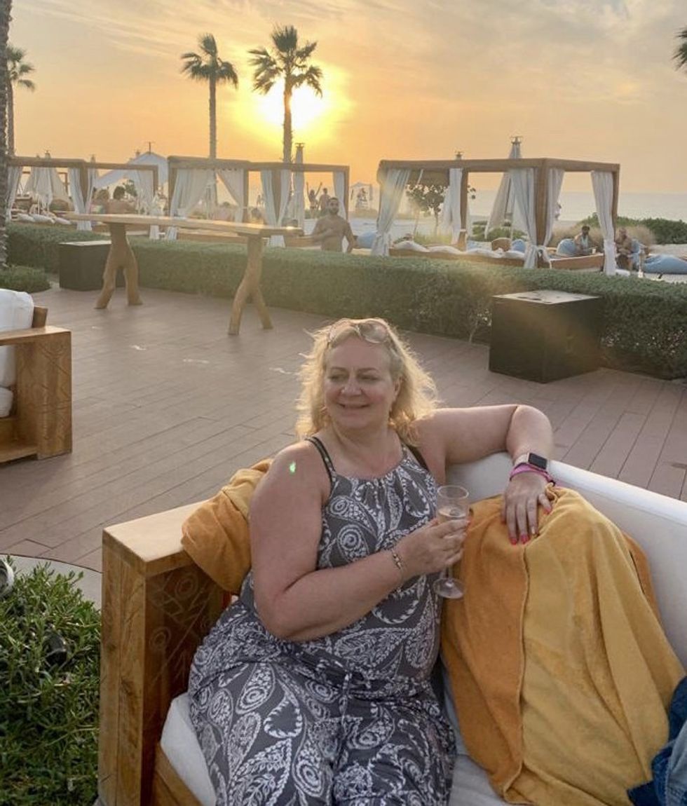 Woman before weight loss