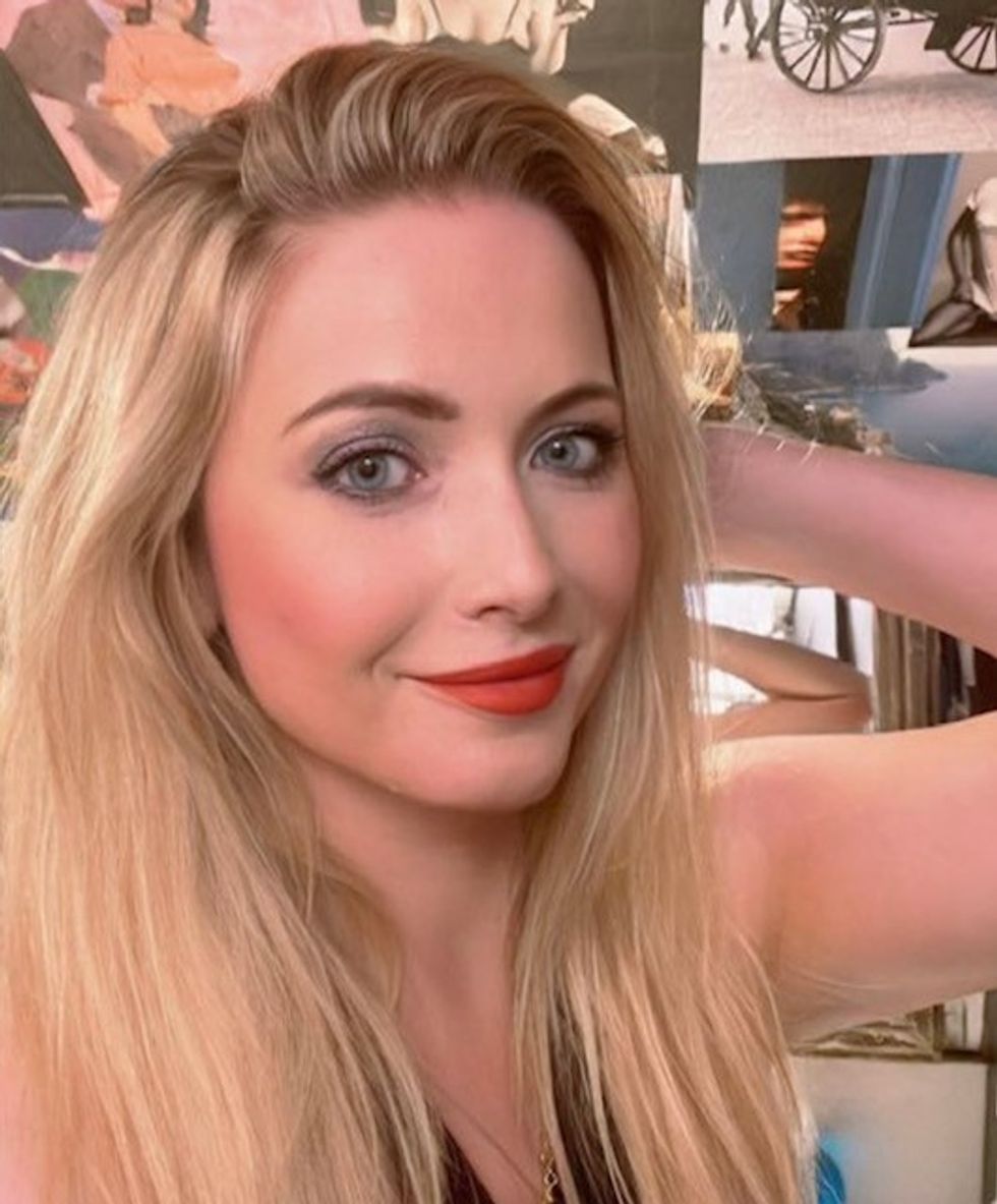 Woman in selfie